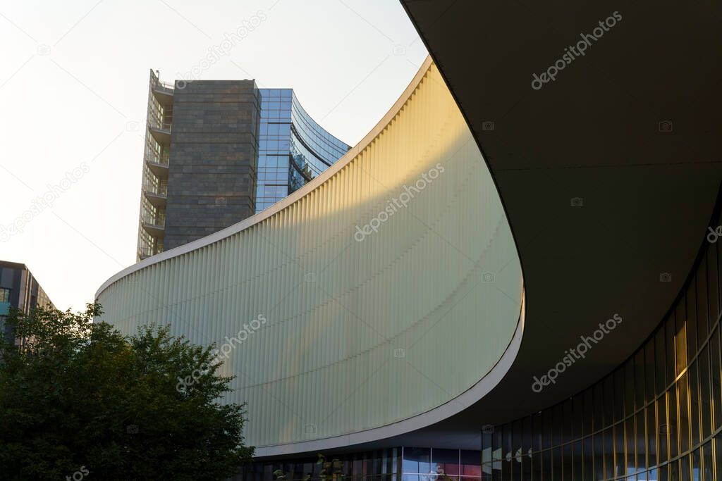 Milan, Lombardy, Italy: modern buildings at Gae Aulenti square