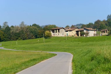 Curone, Lecco Eyaleti, Lombardiya, İtalya 'da sonbaharda
