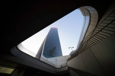 Milan, Lombardiya İtalya: üç kuleli modern Citylife Park