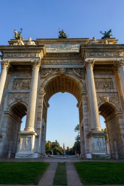 Milan, Lombardiya, İtalya: Arco della Pace bilinen tarihi kemer