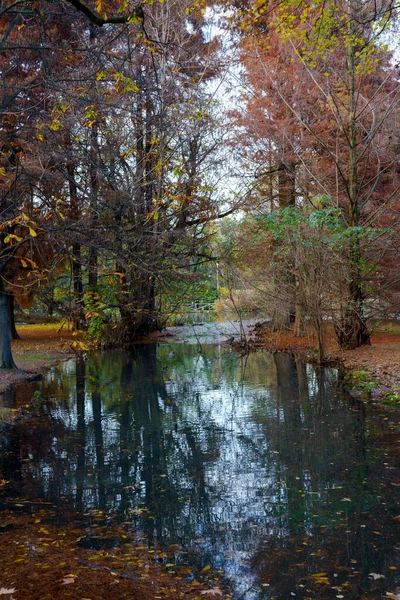 Mediolan Lombardia Włochy Park Znany Jako Parco Sempione Listopadzie — Zdjęcie stockowe