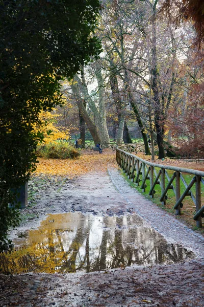 Mediolan Lombardia Włochy Park Znany Jako Parco Sempione Listopadzie — Zdjęcie stockowe