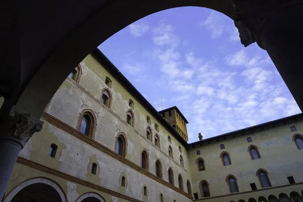 Milano Lombardia Castello Medievale Conosciuto Come Castello Sforzesco — Foto Stock