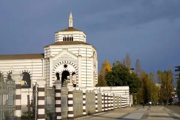 Milão Lombardia Itália Cemitério Histórico Conhecido Como Cimitero Monumentale — Fotografia de Stock