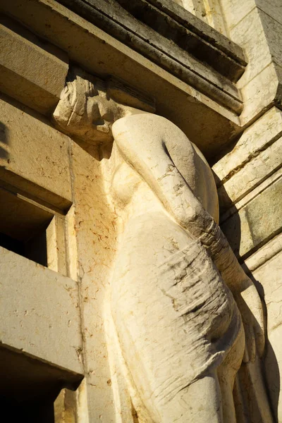 Mailand Lombardei Italien Der Historische Friedhof Cimitero Monumentale Eine Statue — Stockfoto