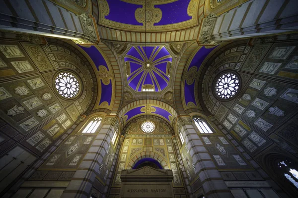 Milan Lombardie Itálie Historický Hřbitov Známý Jako Cimitero Monumentale Famedio — Stock fotografie