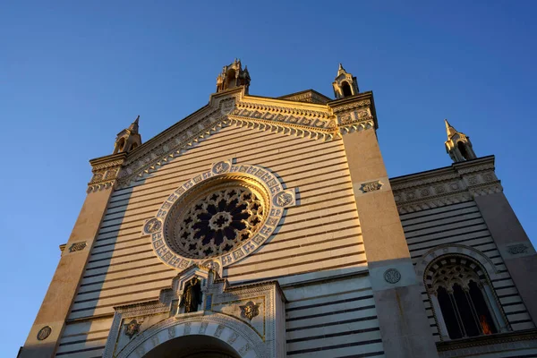 Mediolan Lombardia Włochy Zabytkowy Cmentarz Znany Jako Cimitero Monumentale — Zdjęcie stockowe