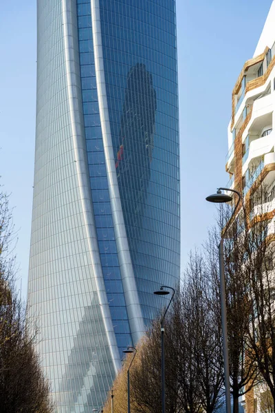 Milán Lombardía Italia Edificios Modernos Parque Citylife Torre Hadid — Foto de Stock