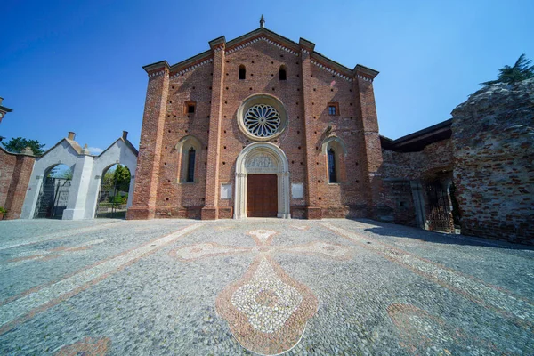 Castiglione Olona Provincie Varese Lombardije Italië Middeleeuwse Kerk Van Heiligen — Stockfoto