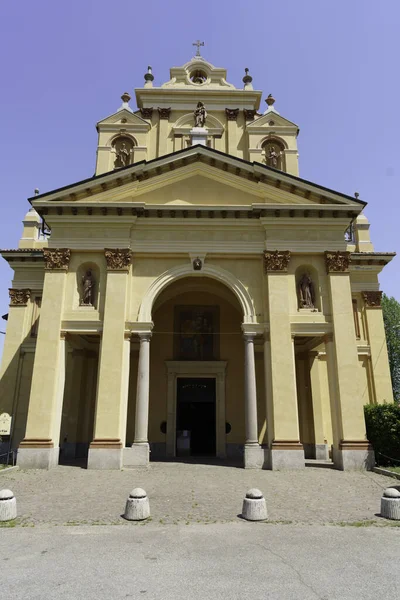 Gevel Van Het Heiligdom Van Varallino Galliate Provincie Novara Piemonte — Stockfoto