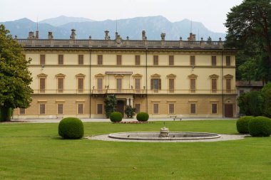 Villa Giulia 'nın dışı, tarihi bina Bellagio, Como, Lombardy, İtalya