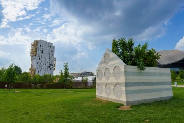 Milan, Lombardiya, İtalya: Citylife Park 'taki modern binalar