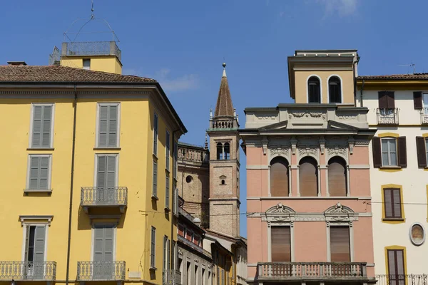 Lodi Lombardy Italy Historic Buildings Piazza Della Vittoria Main Square — Stock Photo, Image