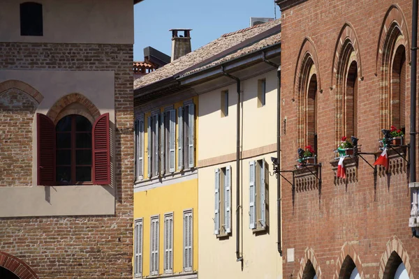 Lodi Lombardie Itálie Historické Budovy Piazza Della Vittoria Hlavní Náměstí — Stock fotografie