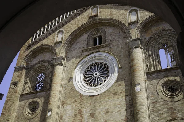 Crema Cremona Province Lombardy Italy Exterior Medeival Cathedral Duomo — Fotografia de Stock