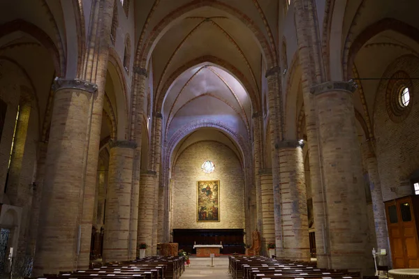 Crema Cremona Province Lombardy Italy Interior Medieval Cathedral Duomo — Φωτογραφία Αρχείου