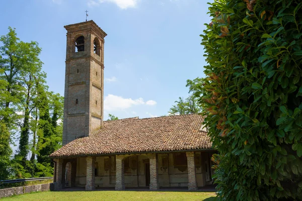Exterior Medieval Sanctuary Marzale Ripalta Arpina Cremona Province Lombardy Italy — Foto Stock