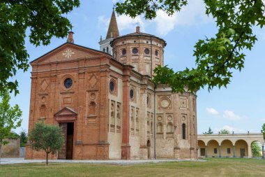 Exterior of the historic sanctuary of Misericordia, at Castelleone, Cremona province, Lombardy, Italy