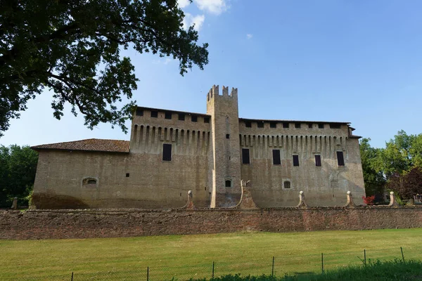 Medieval Castle Maccastorna Lodi Province Lombardy Italy — стоковое фото