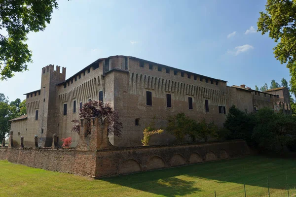 Medieval castle at Maccastorna, Lodi province, Lombardy, Italy