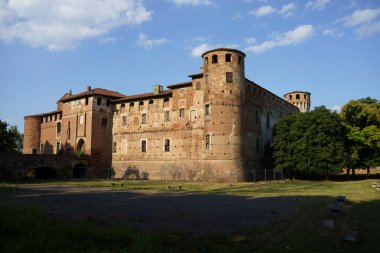 Medieval castle at Monticelli d Ongina, Piacenza province, Emilia-Romagna, Italy