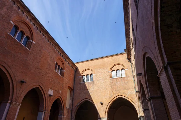 Exterior Medieval Palazzo Del Comune Cremona Lombardy Italy — стокове фото