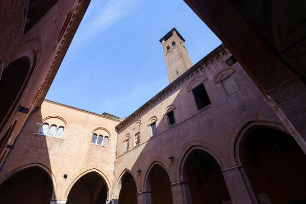 Exterior Medieval Palazzo Del Comune Cremona Lombardy Italy — 스톡 사진