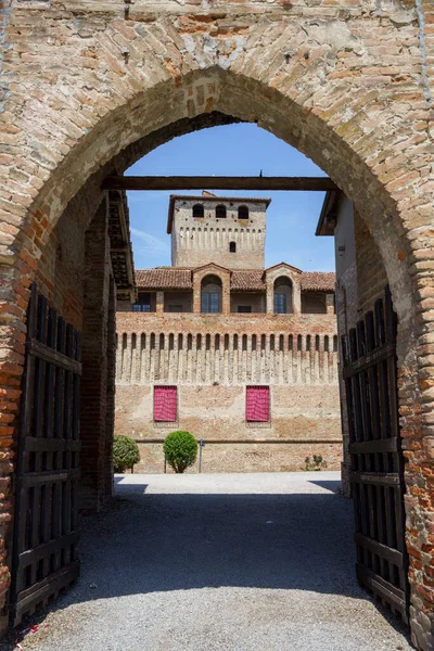 Exterior Medieval Castle Roccabianca Known Rocca Dei Rossi Parma Province — Stock fotografie