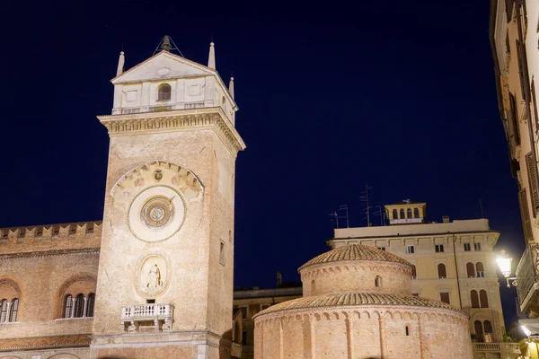 Mantua Lombardy Italy Historic Buildings Night — Stock Photo, Image