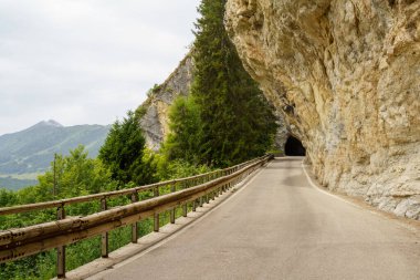Mountain landscape along the road to Monte Baldo near Brentonico, Trento province, Trentino-Alto Adige, Italy, at summer