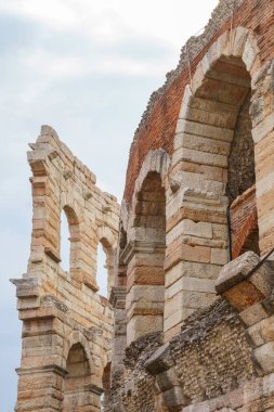 Verona, Veneto, Italy: exterior of the famous Arena, Roman theatre