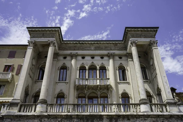 Exterior Historic Buildings Feltre Belluno Province Veneto Italy — Foto de Stock