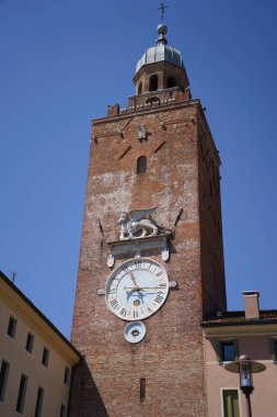 Castelfranco Veneto 'nun tarihi binaları, Treviso ili, Veneto, İtalya