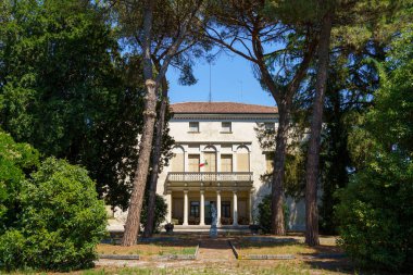 Castelfranco Veneto 'daki tarihi villa, Treviso ili, Veneto, İtalya