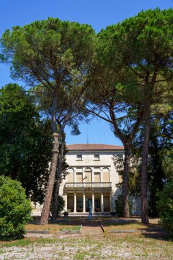 Castelfranco Veneto 'daki tarihi villa, Treviso ili, Veneto, İtalya
