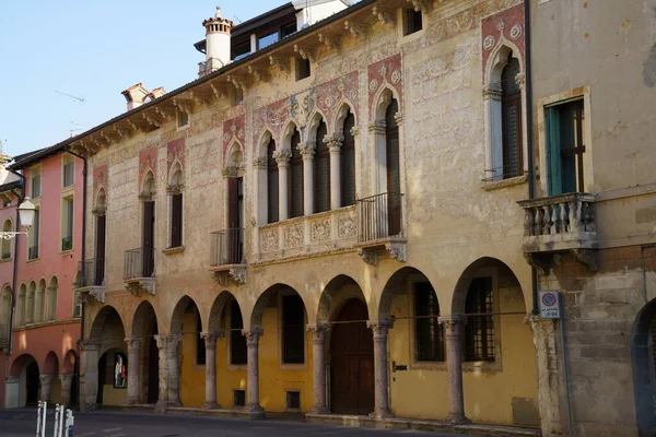 Экстерьер Исторических Зданий Виченце Венето Италия — стоковое фото