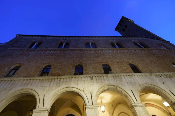 Padova Padua Venetien Italien Exteriör Historiska Byggnader Natten — Stockfoto