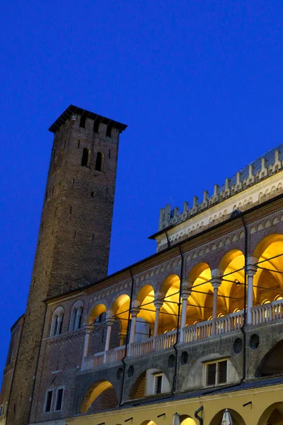 Padova Padova Veneto Italia Utvendig Historiske Bygninger Natten – stockfoto