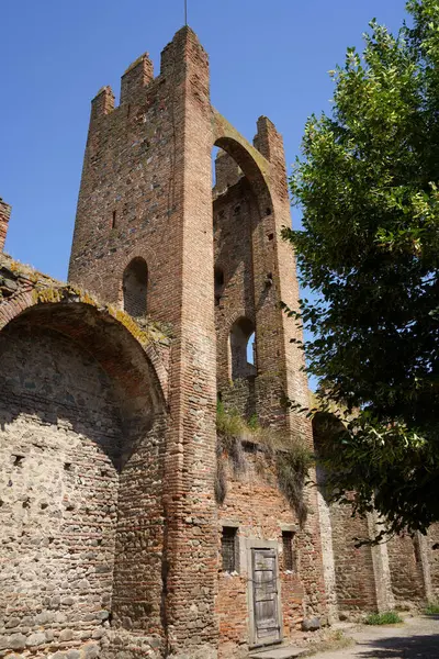 Medieval Walls Montagnana Padua Province Veneto Italy — Stock Photo, Image