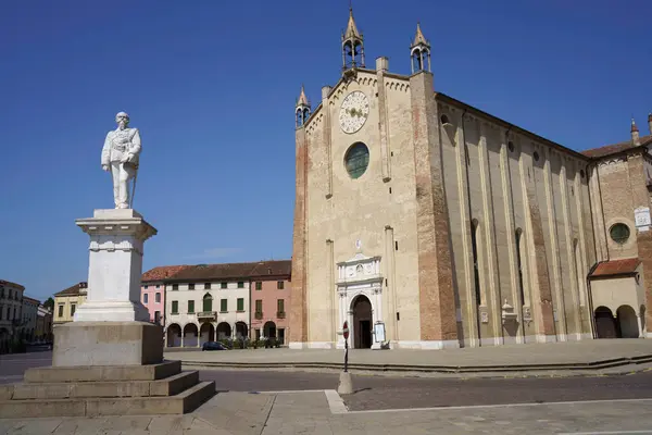 Историческая Церковь Монтаньяна Провинция Падуя Венето Италия — стоковое фото