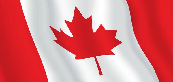 Канада флаг горизонтальный векторный фон с копировальным пространством. — стоковый вектор