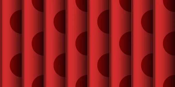 Abstract retro-style red seamless vector pattern with big dots — Image vectorielle