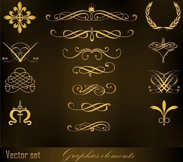 grafik öğeleri kahverengi zemin üzerinde