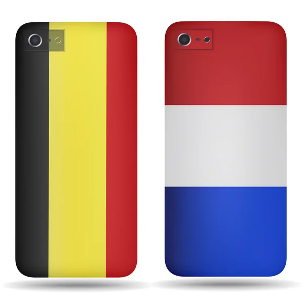 Cubiertas traseras smartphone — Vector de stock