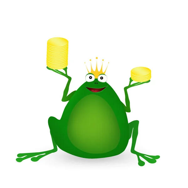 Lustiger Frosch — Stockvektor