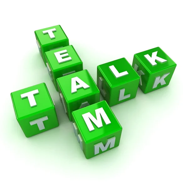 Team talk koncept — Stockfoto