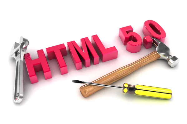 HTML 5 Herramientas — Foto de Stock