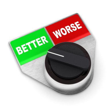 Better Vs Worse Switch clipart