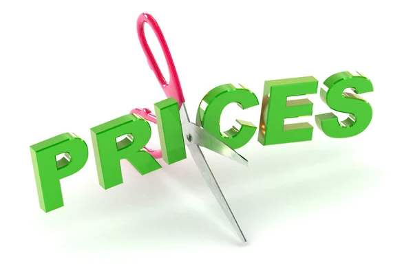 Cutting Prices — Stock Photo, Image