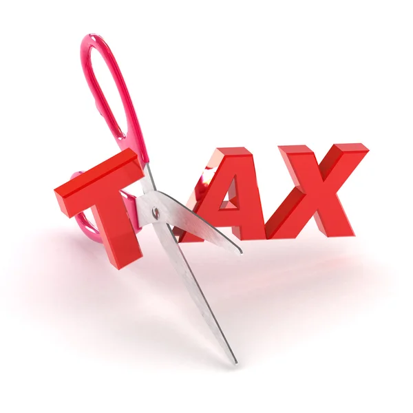 Cutting Tax — Stock Photo, Image